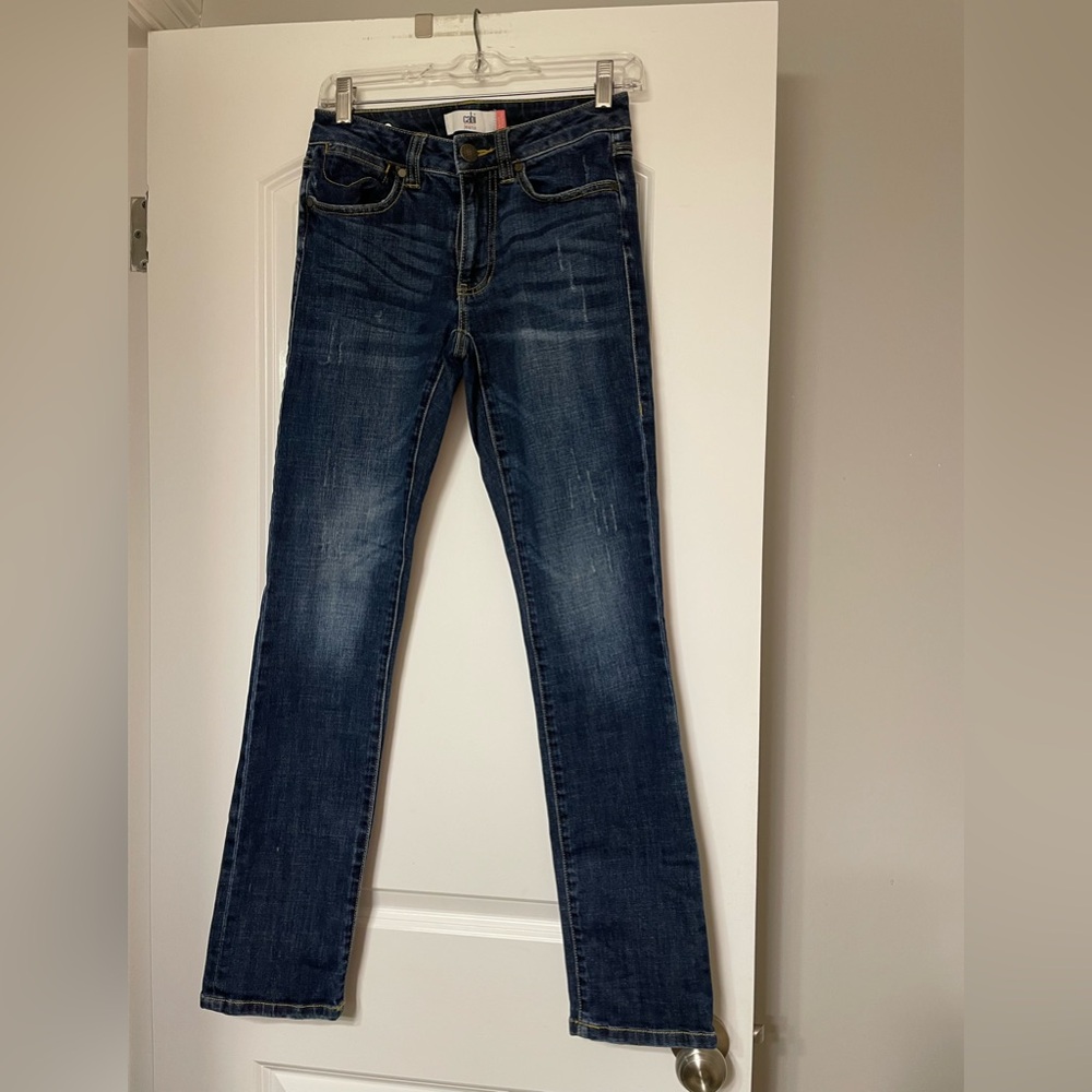 CAbi Dark Blue Straight Leg Jeans